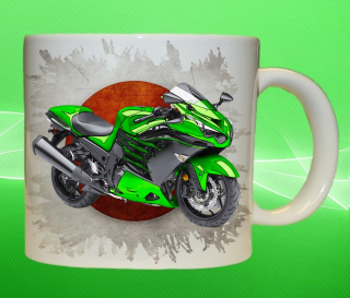hrnek s motorkou Kawasaki Ninja Zx14r