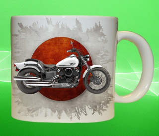 hrnek s motorkou YAMAHA V-Star 650 Custom