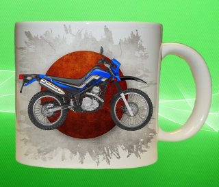 hrnek s motorkou YAMAHA XT250
