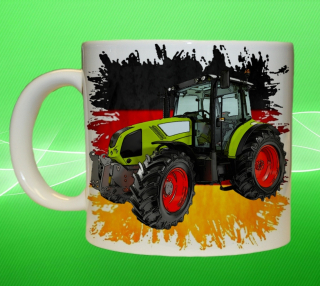 hrnek s traktorem Claas Arion 400