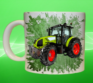 hrnek s traktorem Claas Arion 400 III