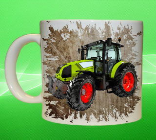 hrnek s traktorem Claas Arion 400 IV