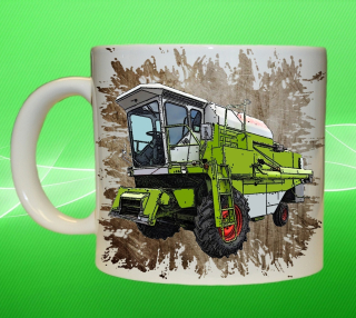 hrnek s kombajnem Claas Dominator 76 III