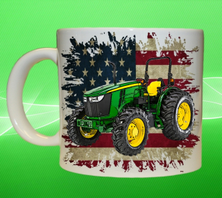 hrnek s traktorem John Deere 5075M