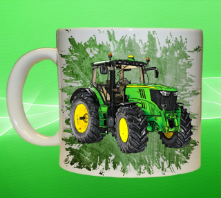 hrnek s traktorem John Deere 6210R II