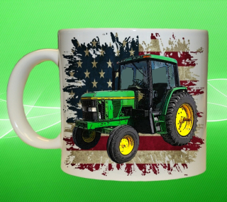 hrnek s traktorem John Deere 6400