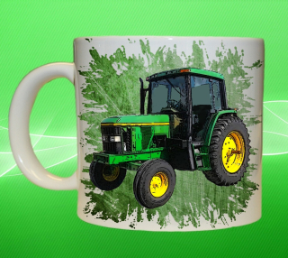 hrnek s traktorem John Deere 6400 II