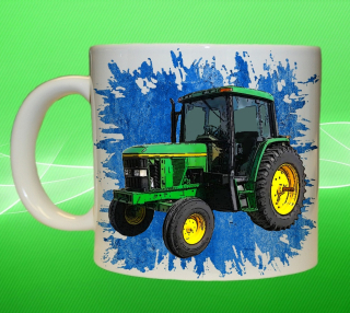 hrnek s traktorem John Deere 6400 III