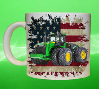 hrnek s traktorem John Deere 9620R