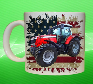 hrnek s traktorem Massey Ferguson  7718