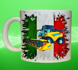 hrnek s kombajnem New Holland CR9090