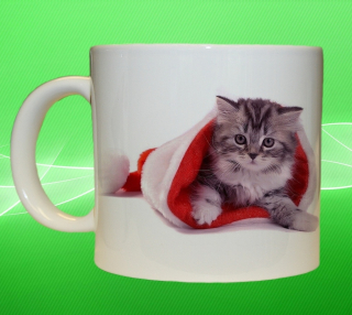 Vánoční hrnek kočička  objem 75 ml