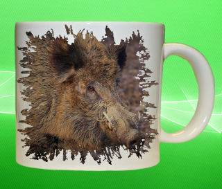 Moon River Lovu zdar divoké prase hrnek pro myslivce 