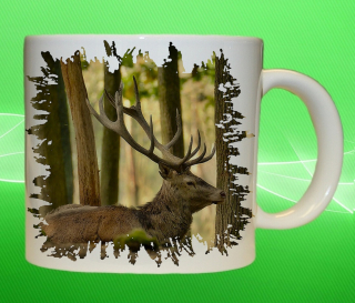 Moon River Lovu zdar jelen v lese hrnek pro myslivce 