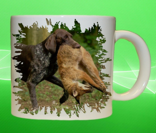 Moon River Lovu zdar pes s liškou II hrnek pro myslivce