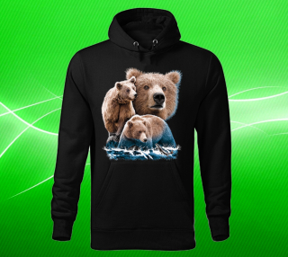 mikina s kapucí medvěd 