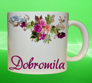 Moon River DOBROMILA hrnek se jménem objem 450 ml