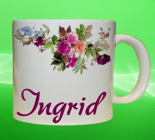 hrnek se jménem INGRID