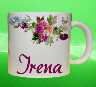 hrnek se jménem IRENA