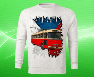 mikina s trolejbusem ŠKODA 