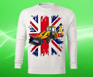 mikina s potiskem JCB  3DX