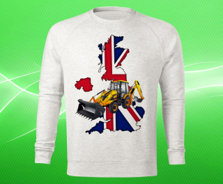 mikina s potiskem JCB  3DX I