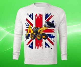 mikina s potiskem JCB  4CX 