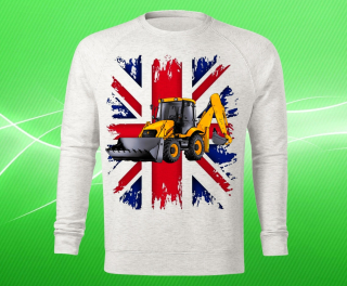 mikina s potiskem JCB 3CX 