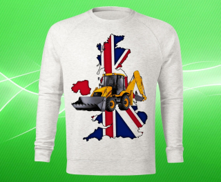 mikina s potiskem JCB 3CX I