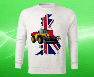 mikina s potiskem JCB manipulátor I