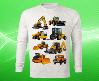 mikina s potiskem BAGRY mix