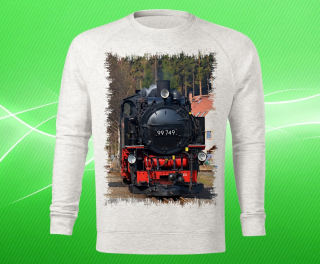 mikina s vlakem lokomotivou 99 749