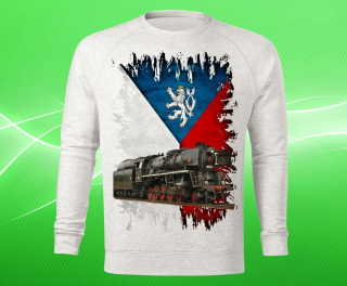mikina s vlakem lokomotivou 556