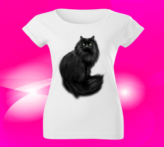 Dámské tričko s kočičkou