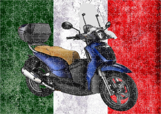puzzle s motorkou Aprilia Scarabeo 200