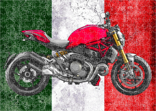 puzzle s motorkou Ducati Monster
