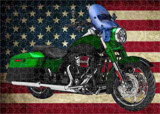 puzzle s motorkou Harley Davidson II