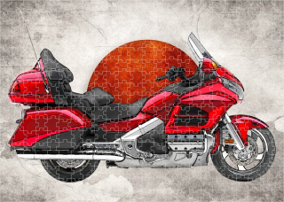 puzzle s motorkou Honda Gold Wing 