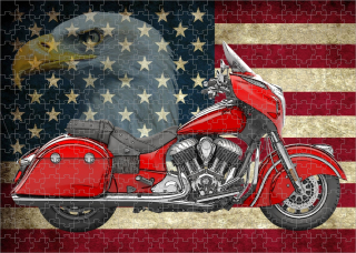 puzzle s motorkou Indian