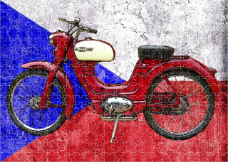 puzzle s motorkou moped