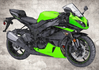 puzzle s motorkou Kawasaki Ninja ZX 6R