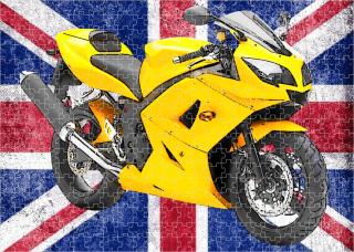 puzzle s motorkou Triumph Daytona