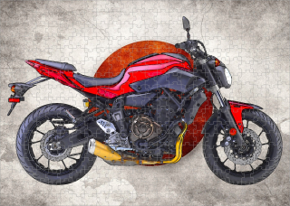 puzzle s motorkou YAMAHA FZ-07 ABS I