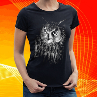 dámské tričko se sovou 