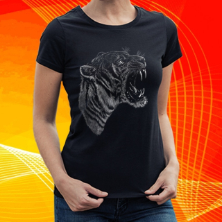 dámské tričko s hlavou tygra II