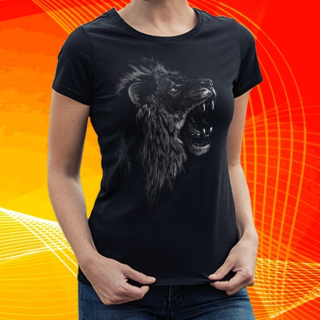 dámské tričko s hlavou lva