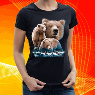 dámské tričko s medvědem