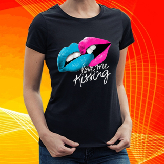 dámské tričko Love me Kissing  miluj mé polibky