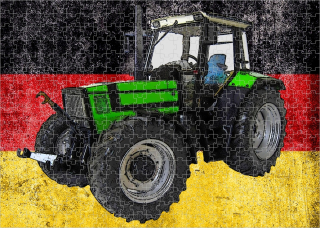 puzzle s traktorem Deutz Fahr