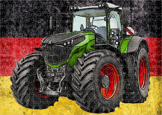 puzzle s traktorem Fendt 1000 Vario